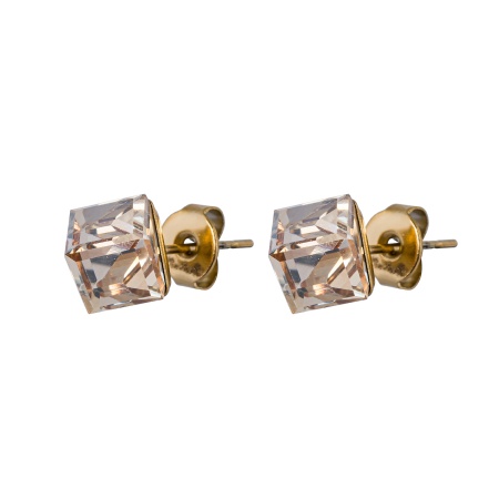 Пусеты Fiore Luna, Crystal Champagne, SWE0127/2 CH G